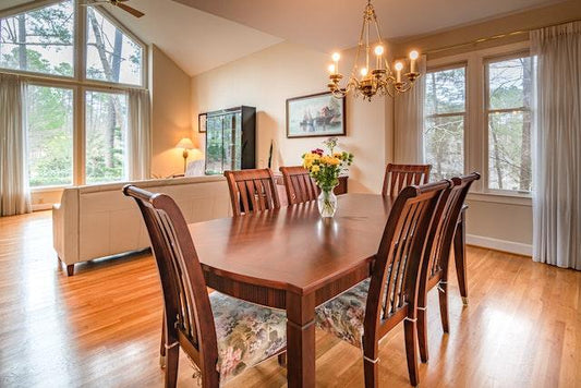 Well-lit house with lots of natural and ambient lighting