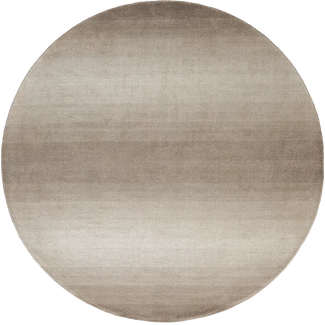 Oscar Sandy - Solid Shaded Beige Ombr� Round Carpet Online | Knot Home