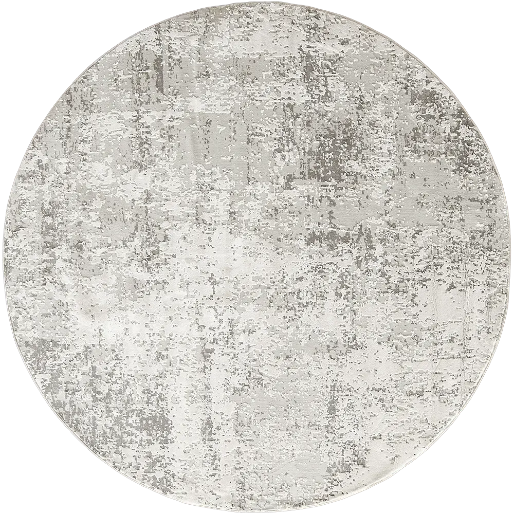 Jay Ashton - Buy Abstract Grey Distressed Round Crapet
 | Knot Home