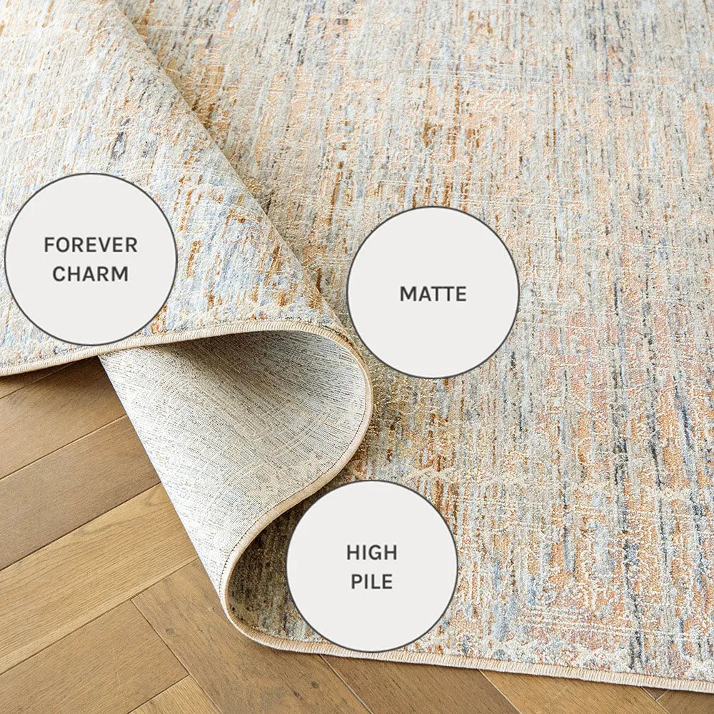 Henry Alba - Ivory Grey Tranquil Stripes Carpet Rug | Knot Home