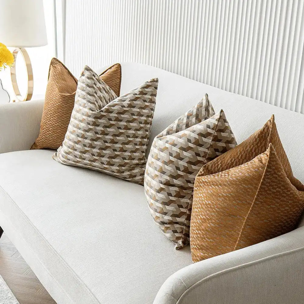 Elyana Bundle - Jacquard & 3D Patterned Cushions Online | Knot Home