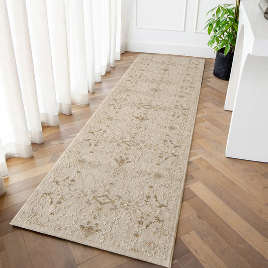 Albert Terra -Modern Beige Carpet Runner | Knot Home