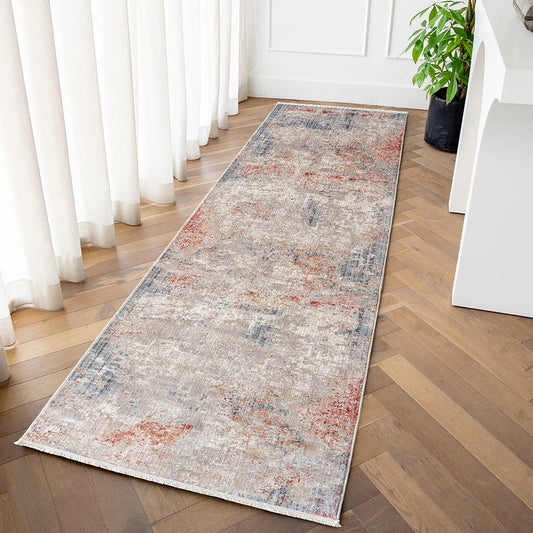 Alexander Russell - Beige Abstract Area Carpet Runner | Knot Home