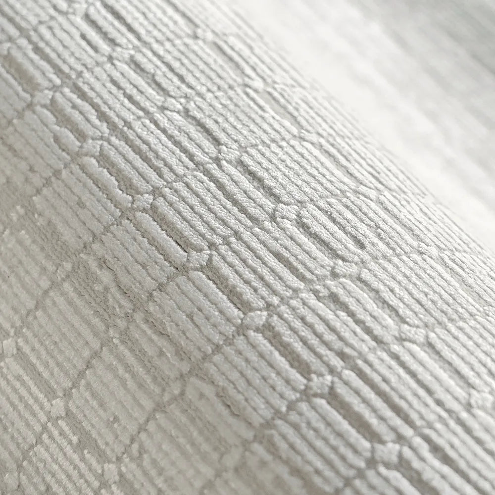 Rik Sandy - Narrow Textured Stripes Beige Modern Rug Online | Knot Home