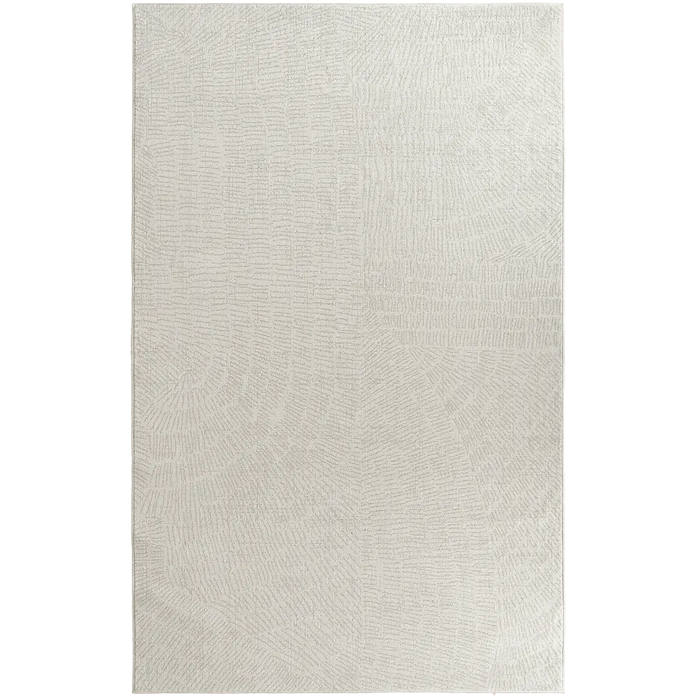 Link Sandy - Abstract Line-drawn Patterned Beige Brown Carpet | Knot Home