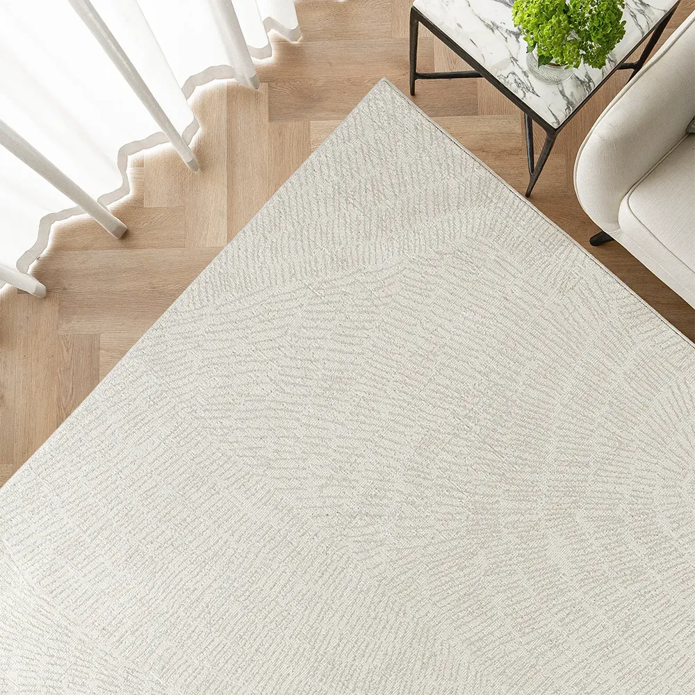 Link Sandy - Abstract Line-drawn Patterned Carpet Rug | Knot Home