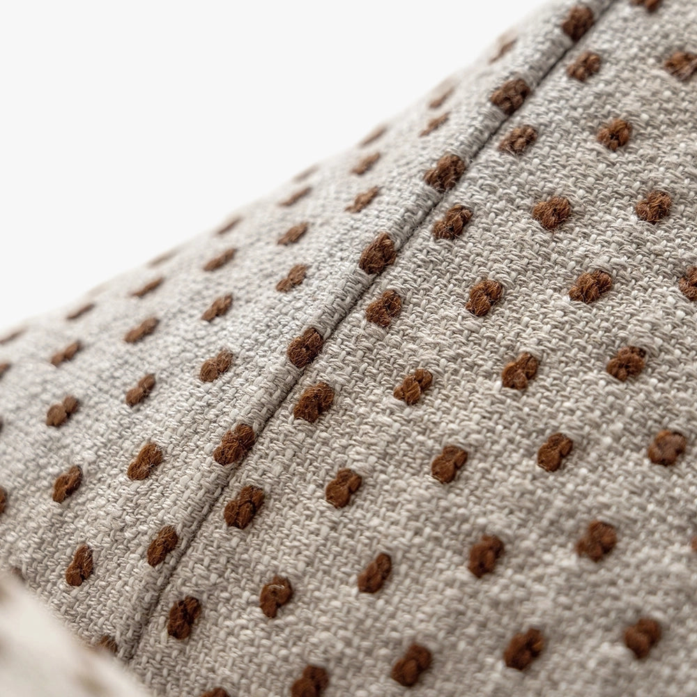 Dotty Rust Small Dot Patterned Cushion | Single Cushion | Product Image 9