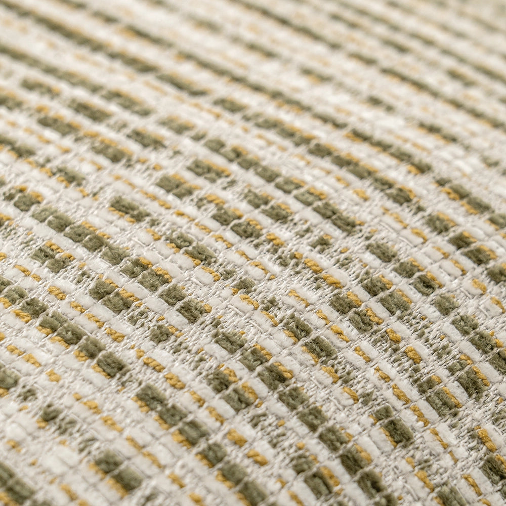 Izzy Olive Broken Grid Patterned Cushion | Single Cushion | Product Image 9