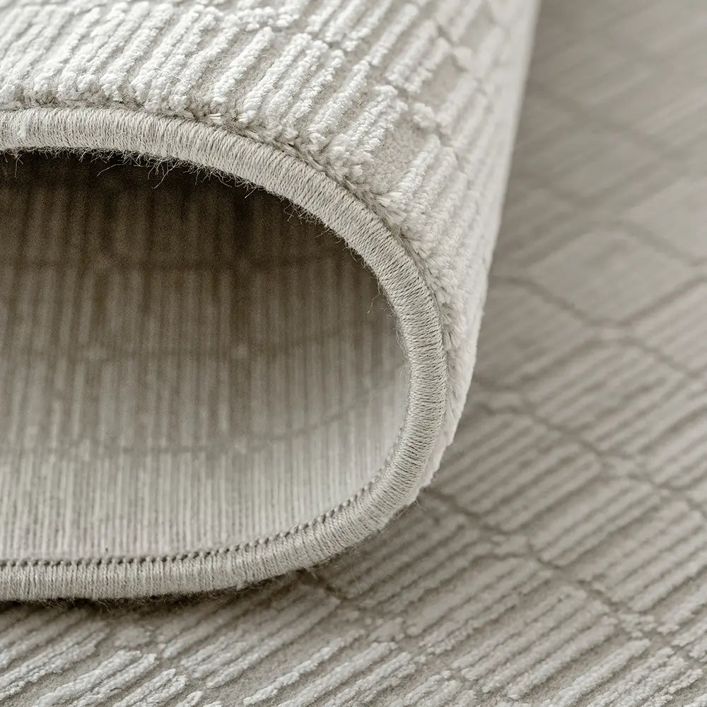 Laino Alba - Modernist Grid Luxe Carpet | Knot Home