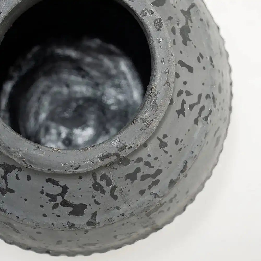 Maxwell Arneson - Grey and black Urn Shaped Vase | Knot Home