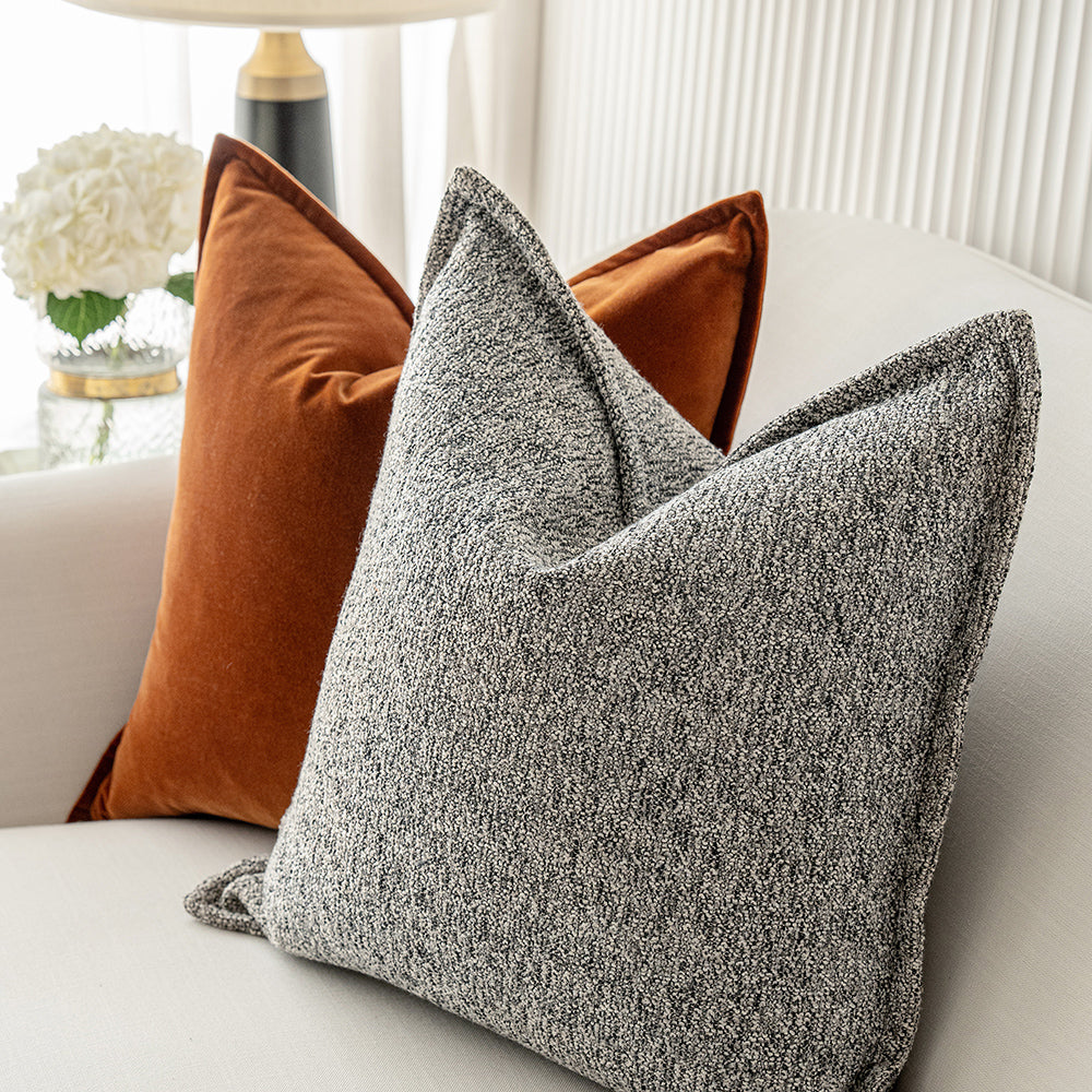 Roselyn Bundle Rust Velvet Jacquard Cushion | Bundle Cushion | Product Image 6
