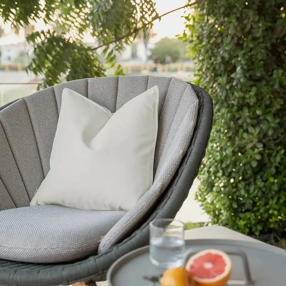 Aelia Bianca - Plain White Outdoor Cushion | Knot Home