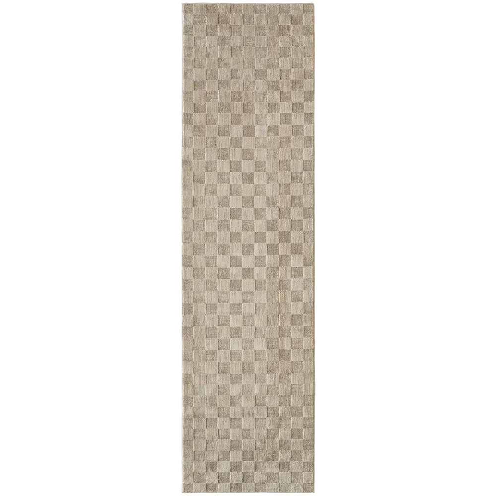 Cindy Dune - Square Checkerboard Pattern Carpet Online | Knot Home