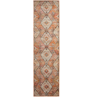 Julian Coral Runners Traditional Diamond Patterned Carpet | Power Loomed Carpet | Product Image 6