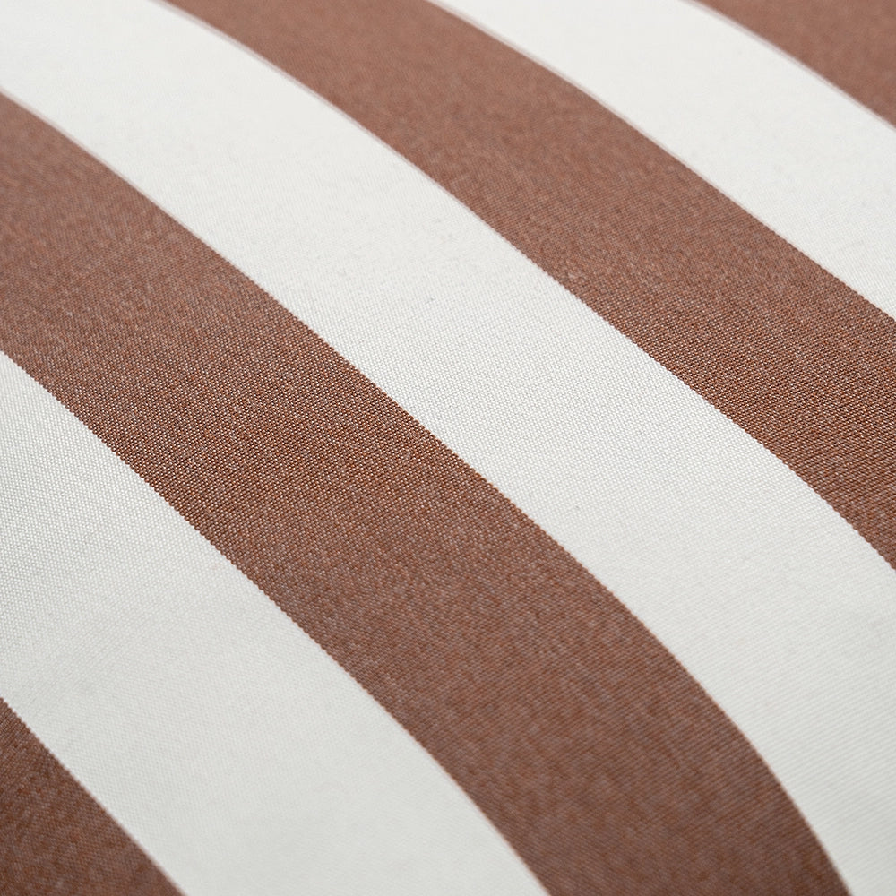 Aelia Rust Bold Stripe Rust Ivory Cushion | Outdoor Cushion | Product Image 8