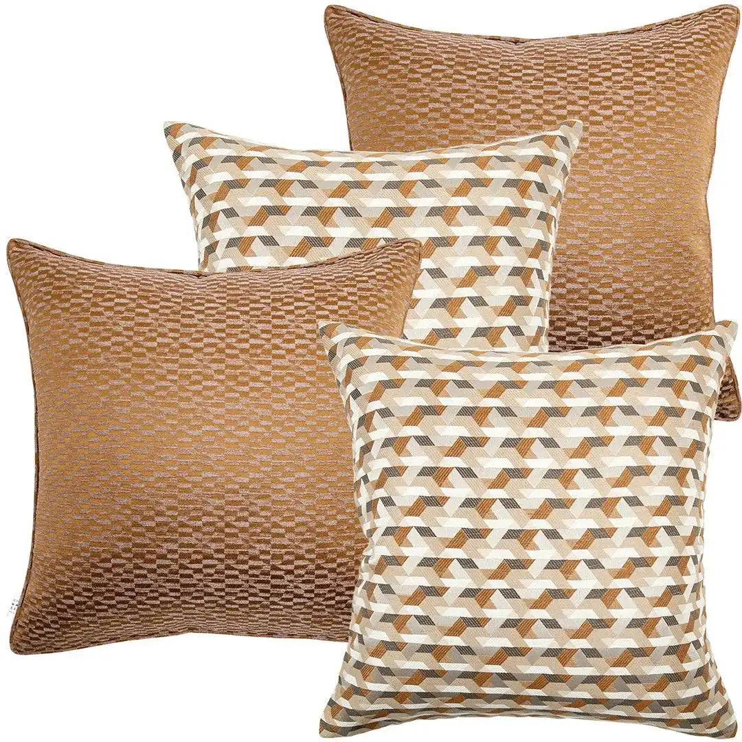 Elyana Bundle - Jacquard & 3D Patterned Cushions | Knot Home