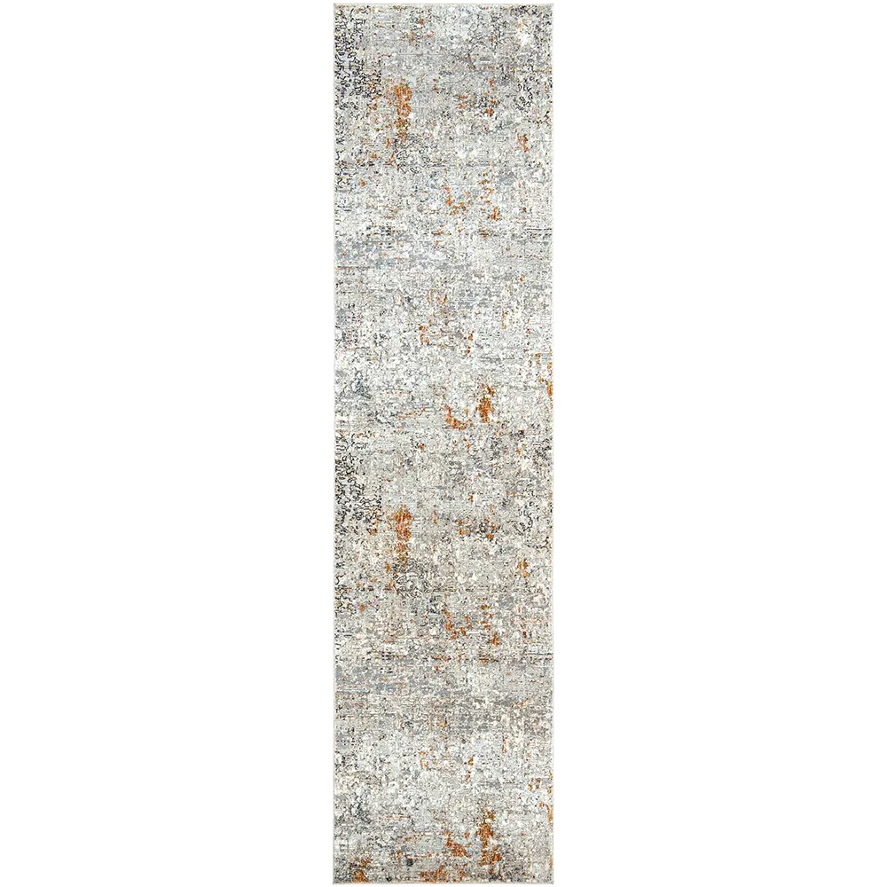 Ethan Brick Gold Grey Abstract Runner Rug For Hallway
| Knot Home