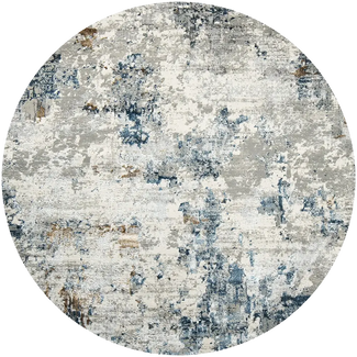 Jacob Sky - Stripped Base Faded Blurred Round Circle Rug | Knot Home
