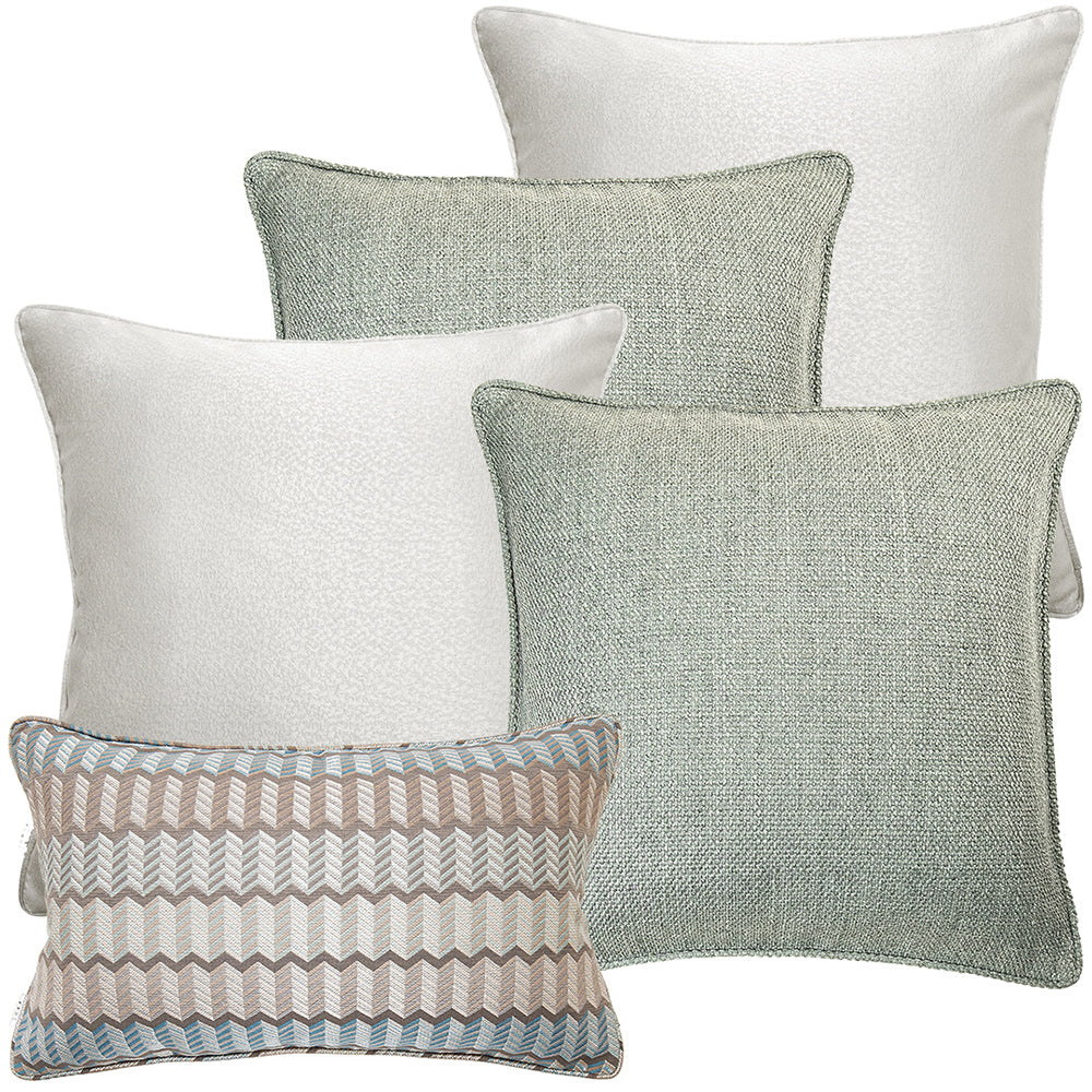 Gray and white decorative hot sale pillows