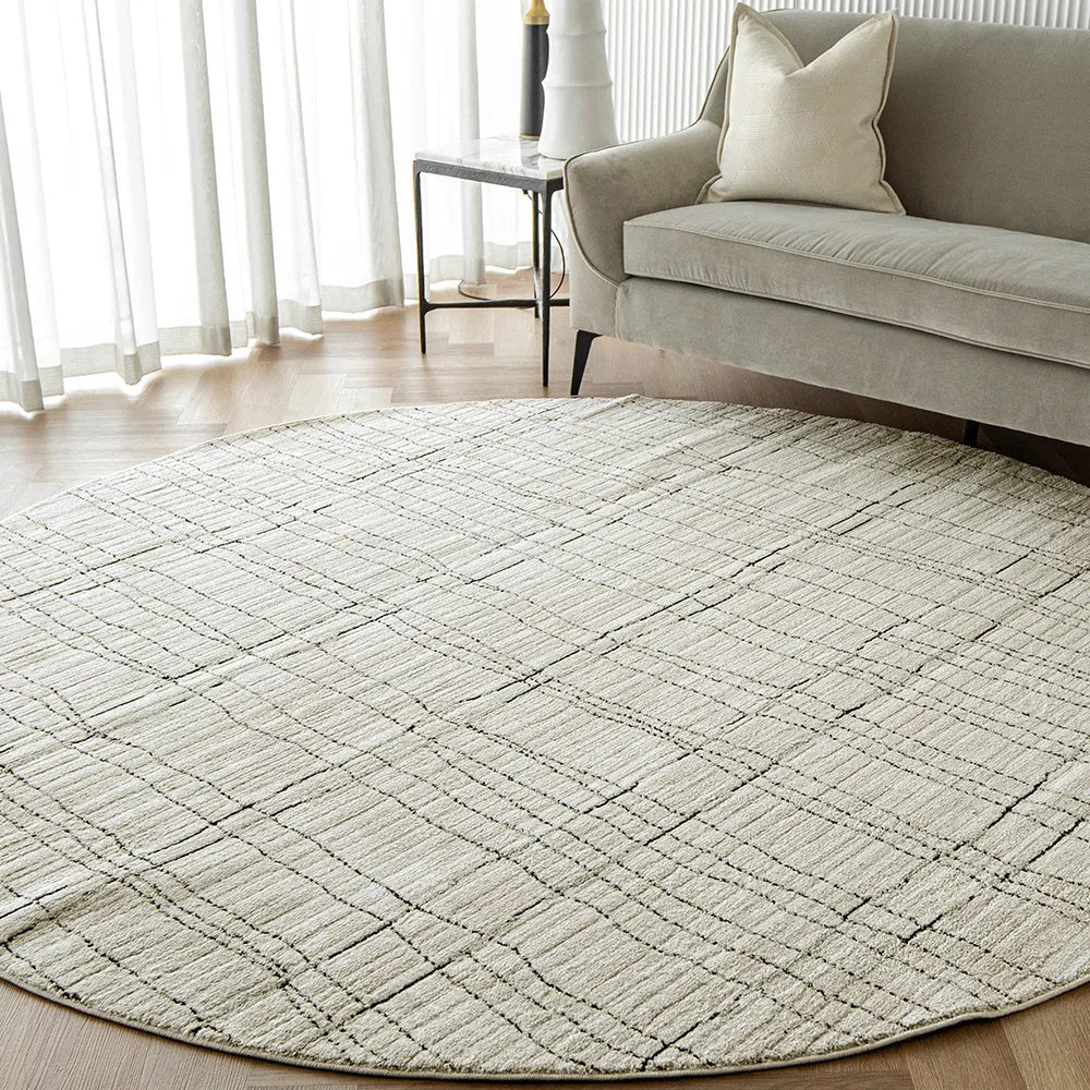 Zen Bianca Ivory Textured Carpet