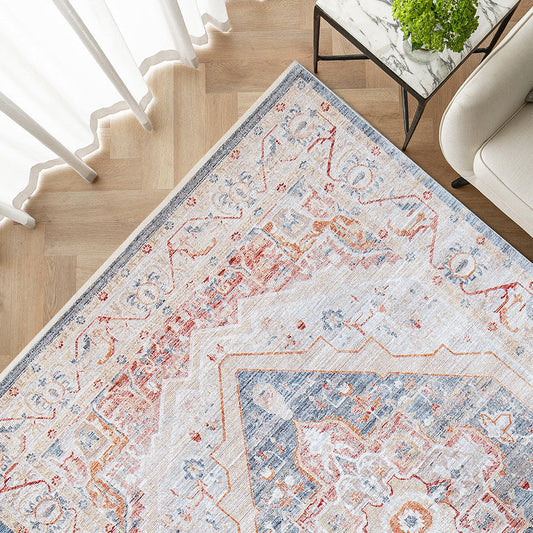 Alexander Rouge - Distressed Turkish Carpet For Living Room | Knot Home