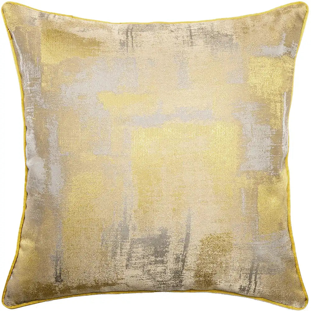 Venus Klimt- Buy Yellow-Gold Brushstroke Design Cushion Knot Home