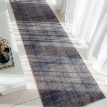 Alexander Ashton Blue And Grey Striped Carpet