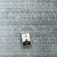 Alexander Azure Distressed Blue Area Carpet