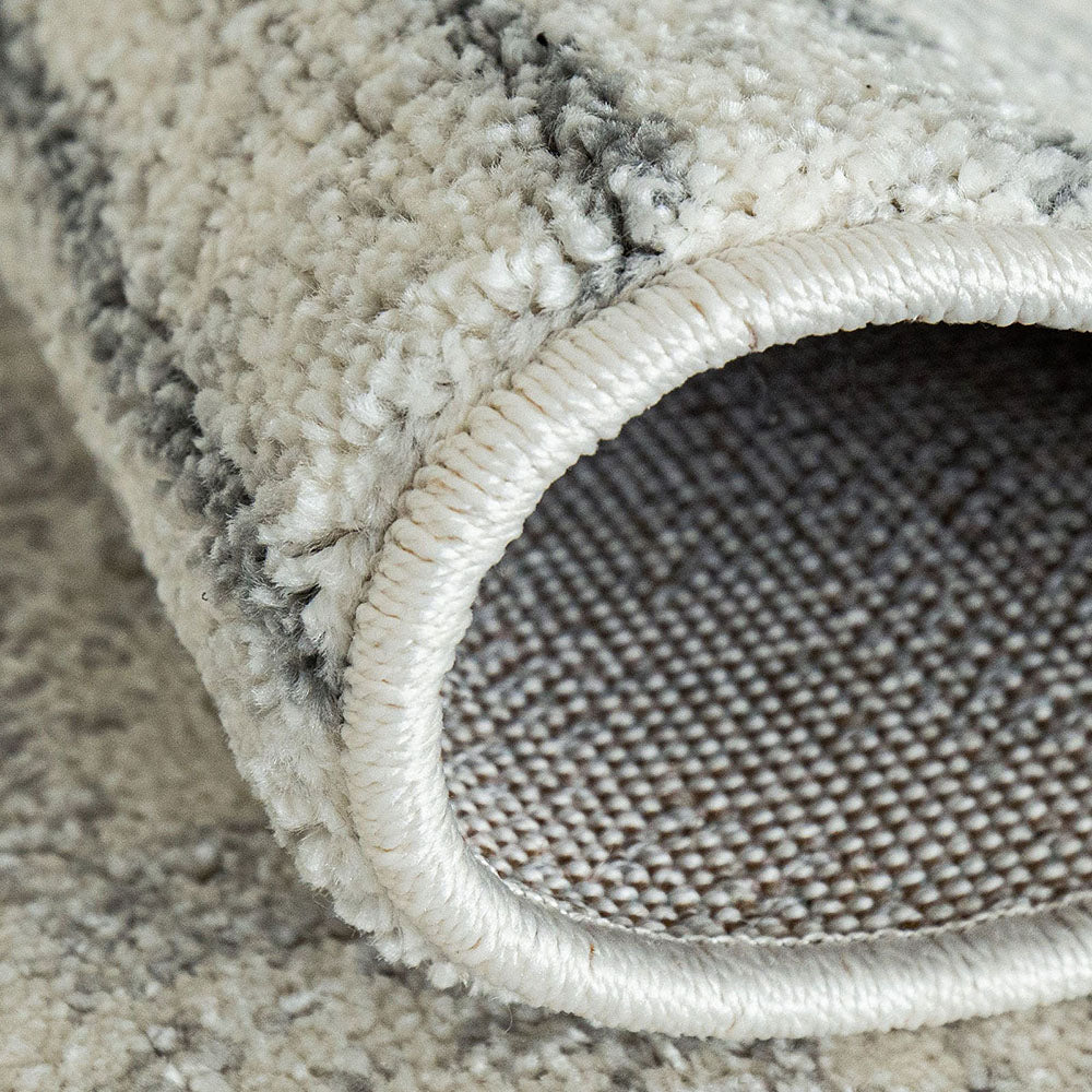 Conrad Bianca Line Pattern White Carpet