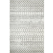 Conrad Ebony White And Grey Folk Design Carpet