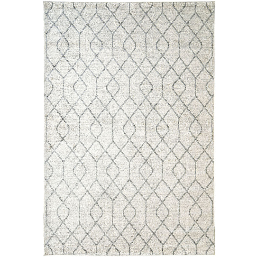 Conrad Lily Ivory Grey Intertwined Pattern Carpet