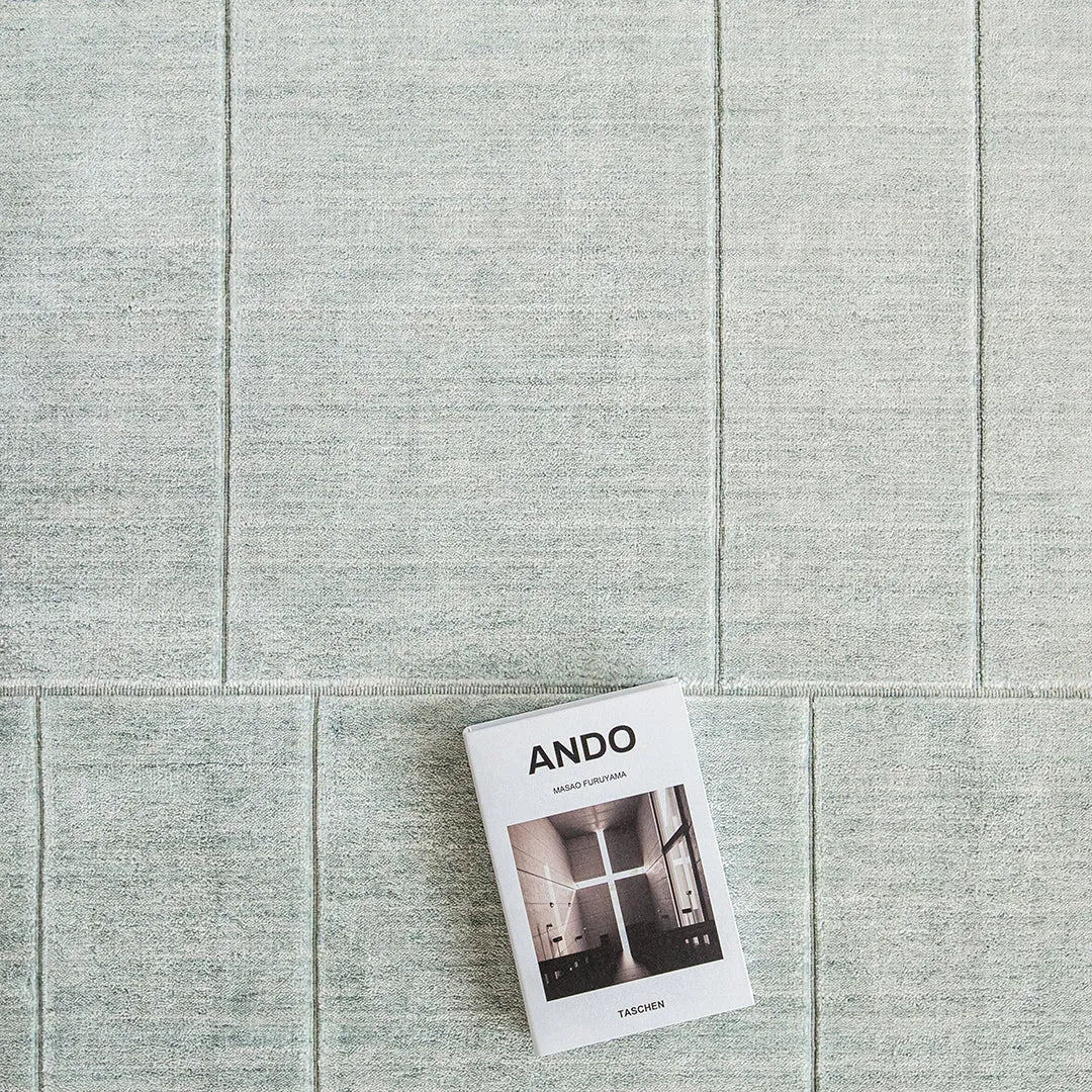 Elliot Azure Iceberg Green With Geometric Lines Carpet