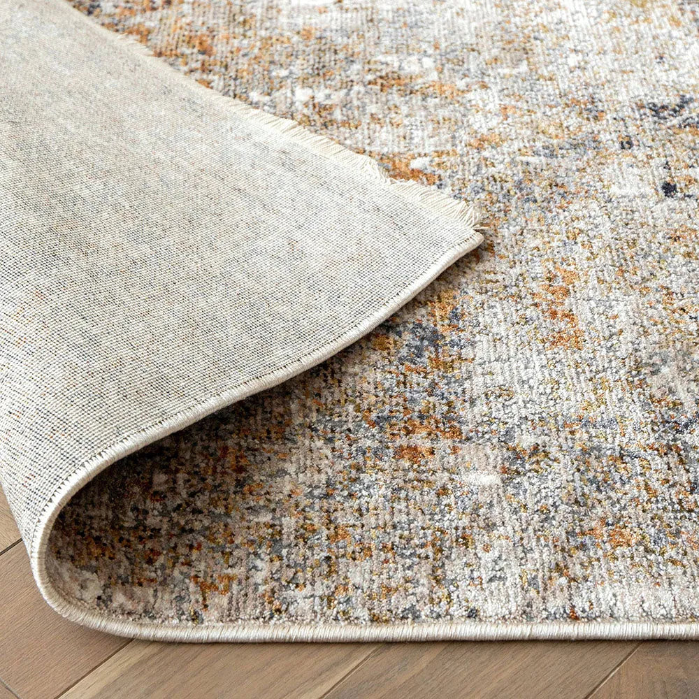 Ethan Goldberg Abstract Rust And Grey Carpet
