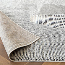 Renzo Dusty Black And White Patchwork Carpet