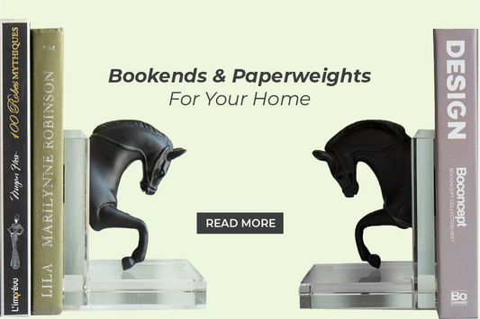Bookends & Paperweights for Your Shelf