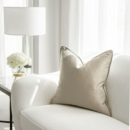 Celeste Laurent - Shiny Gold Patterned Cushion | Knot Home