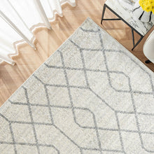 Conrad Lily Ivory Grey Intertwined Pattern Carpet