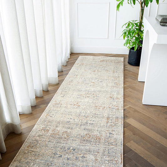 Hana Sandy Runners - Medallion Pattern Rectangle Carpet |Knot Home