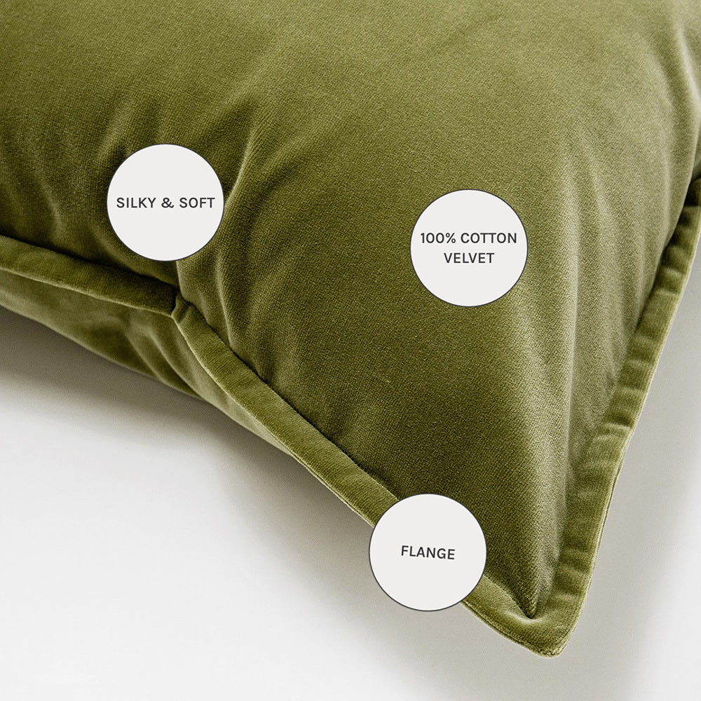Alessandra Jade - Green Velvet Cushion Set | Knot Home