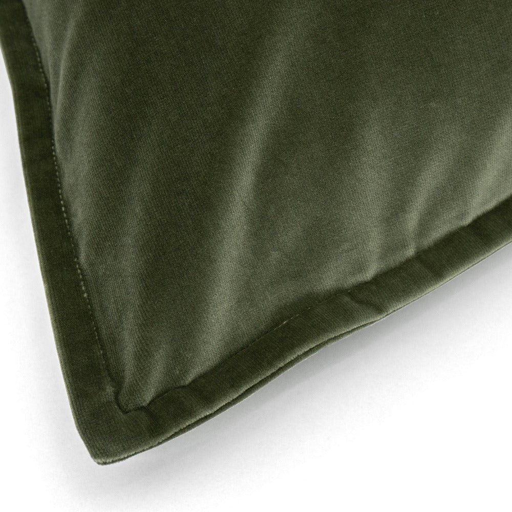 Lottie Cushion Bundle - Forest Green Velvet Cushions For Sofa | Knot Home