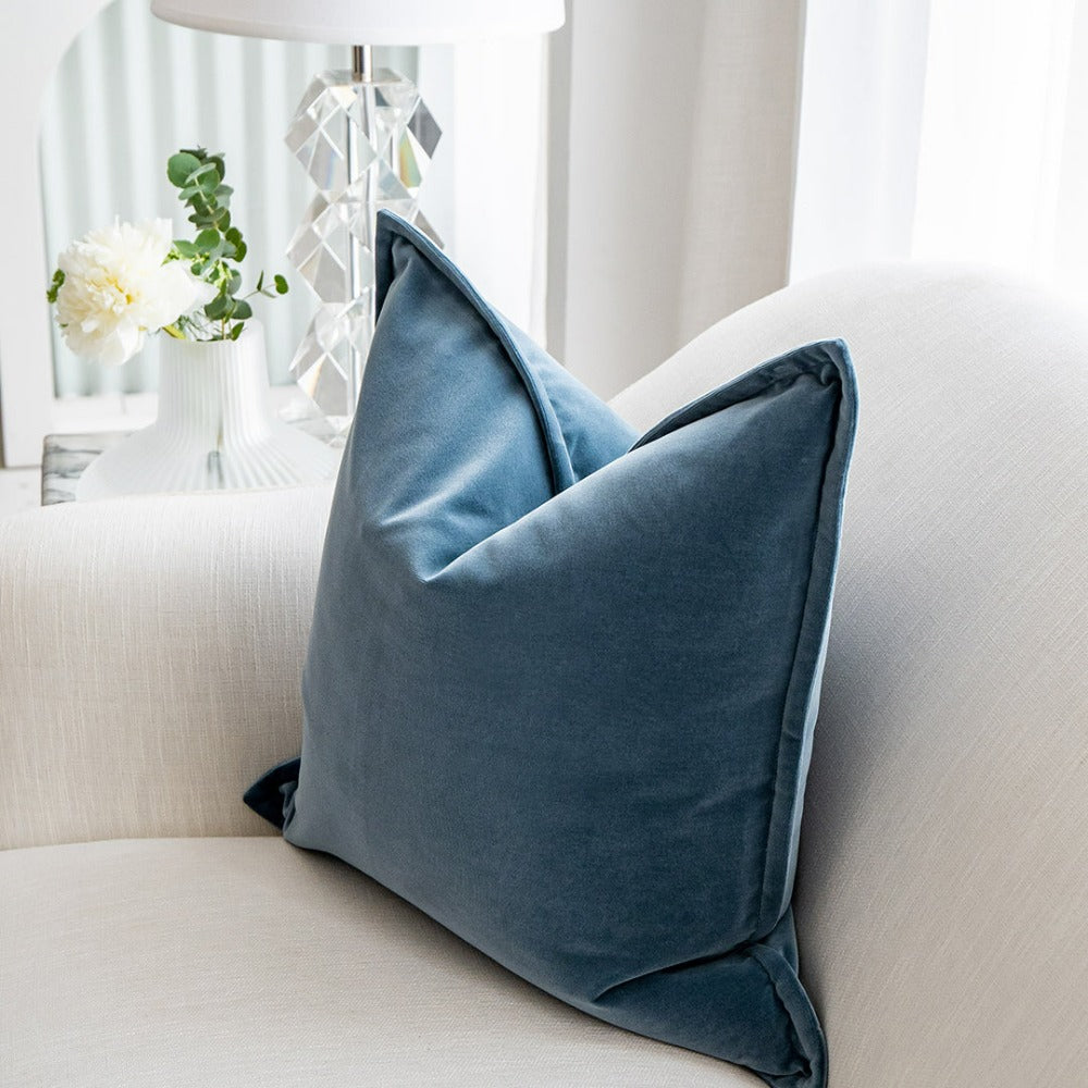 Dionisia Cushion Bundle - Blue Velvet Sofa Cushions | Knot Home