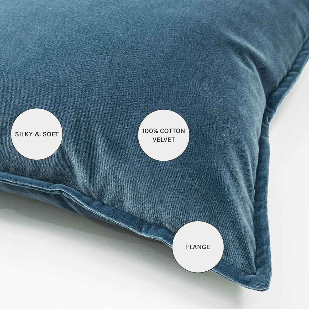 Alessandra Sky - Buy Velvet Cushions Online | Knot Home