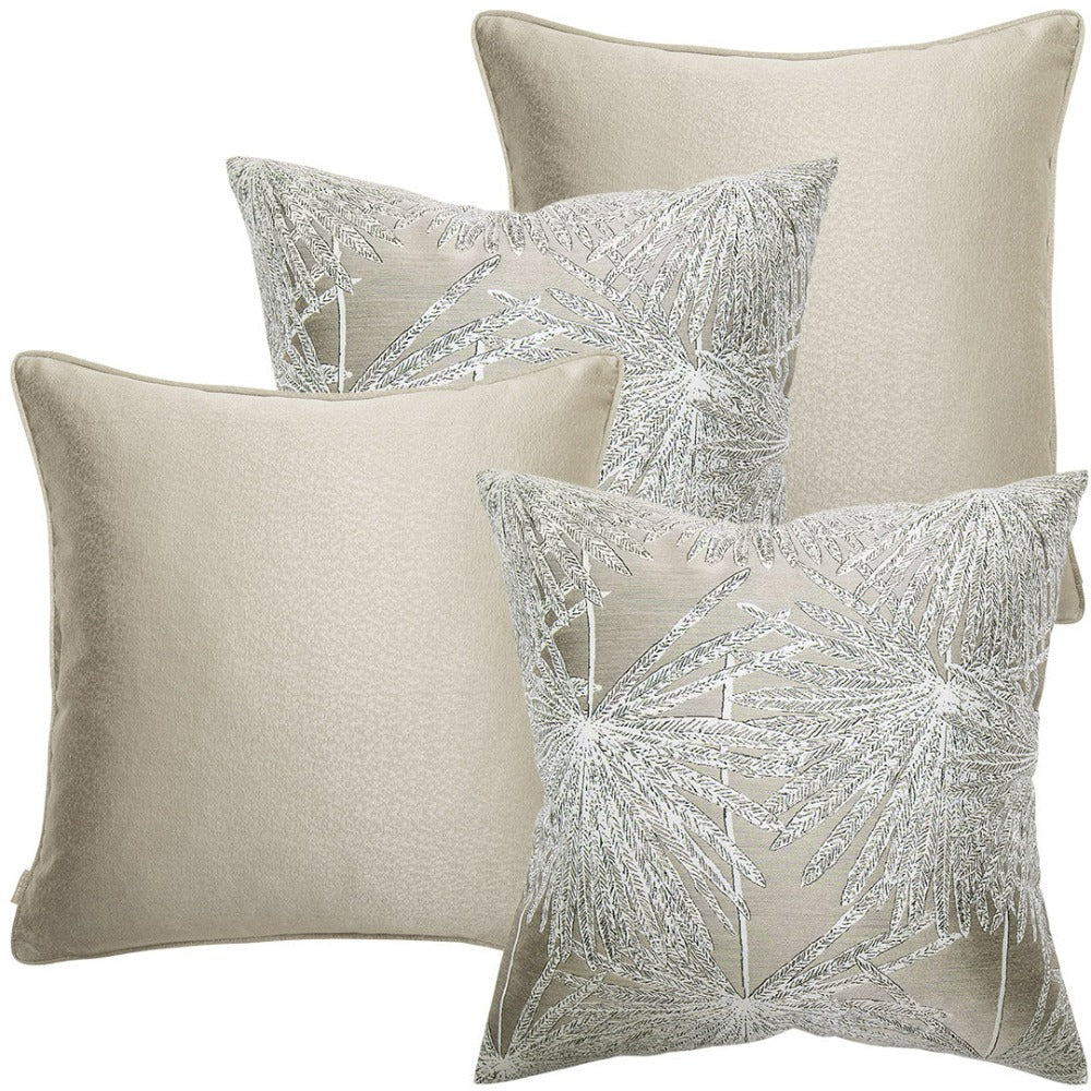 Beige and gold throw sales pillows