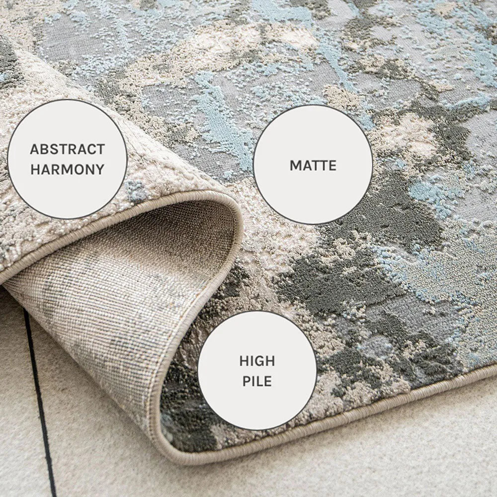 Rustic textured Contemporary Carpet - Cooper Sky – Knot Home