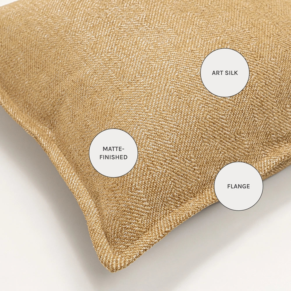 Rue Gaze Textured Herringbone Cushion | Single Cushion | Product Image 6