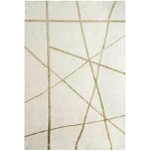 Dash Goldberg White With Gold Lines Carpet