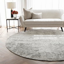 Jay Ashton Abstract Grey Distressed Carpet