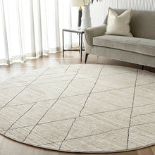 Zen Ebony Geometric Ivory Carpet