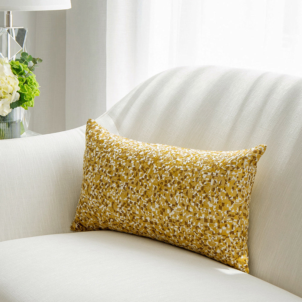 Marigold Klimt Buy Yellow Pixel Design Cushion Online Knot Home