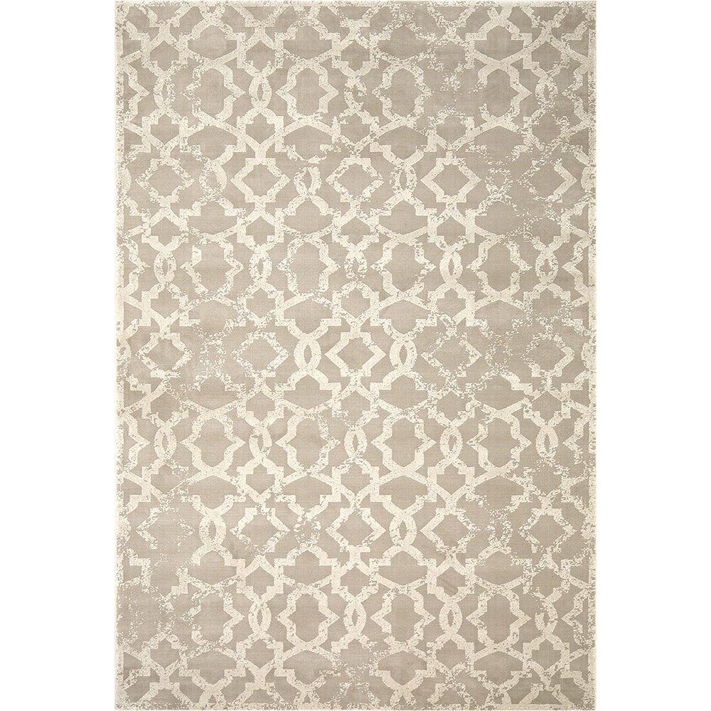 Cooper Sandy Trellis Pattern Beige Ivory Carpet